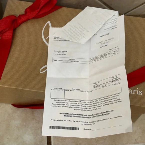 Christian Louboutin Corneille 85mm Nappa Black Size 35 - Picture 14 of 15